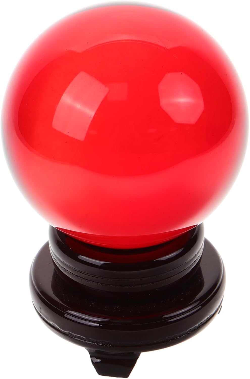 Bright Glass Ball Desktop Ornament with Stand Glass Ball Stand for Decorative Home Adornment