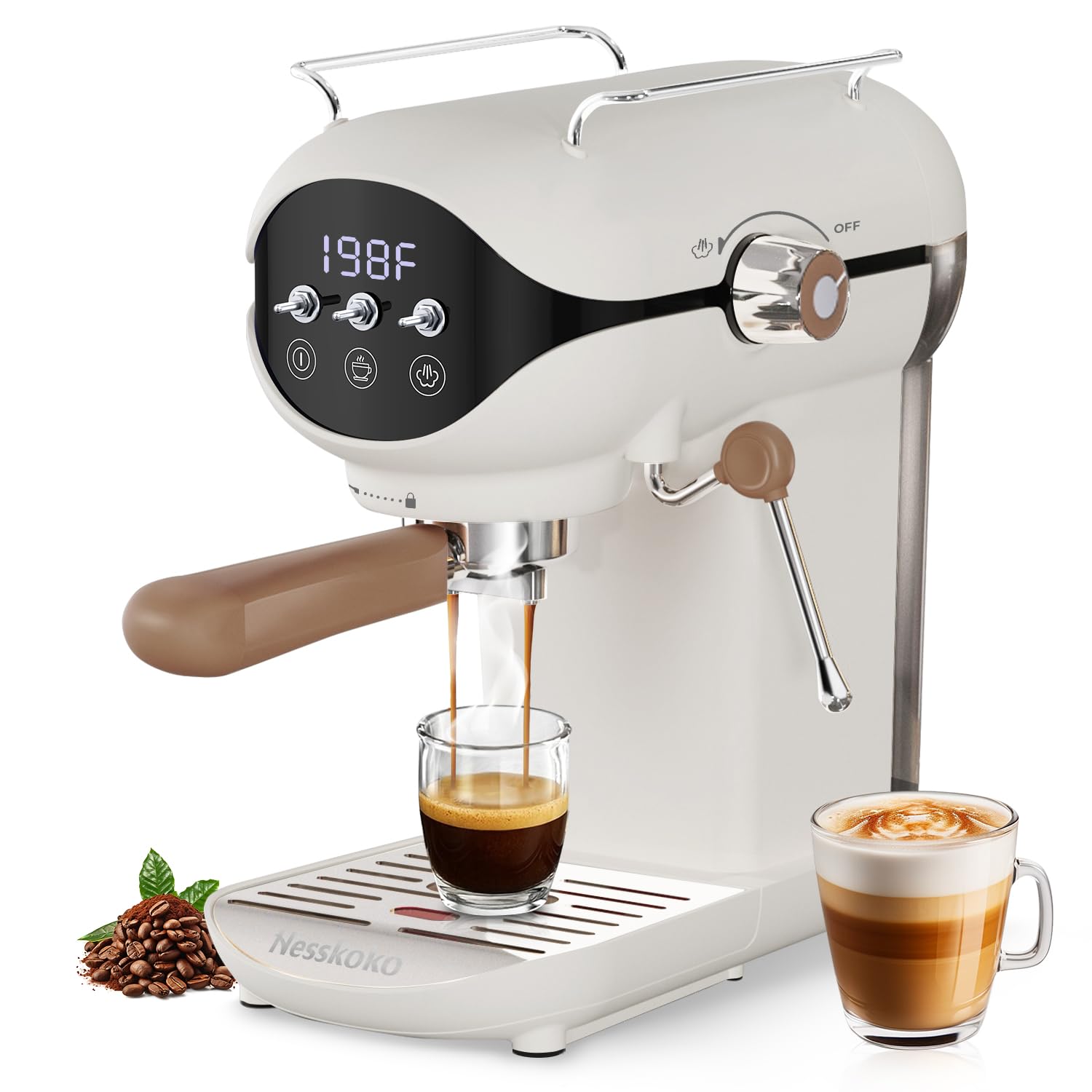 その他 milkynoa Amazon.com: Nesskoko Espresso Machine with Steam Milk Frother Semi
