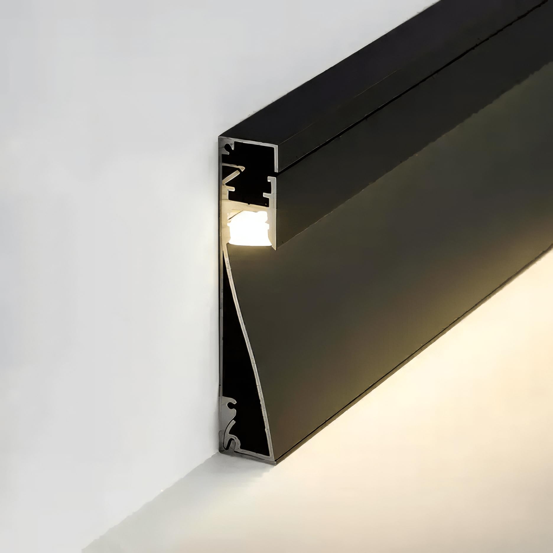2M ALUMINIOWY PROFIL MOTKA MŁOTKA BLACK DO PASKA LED BAR-18-2M