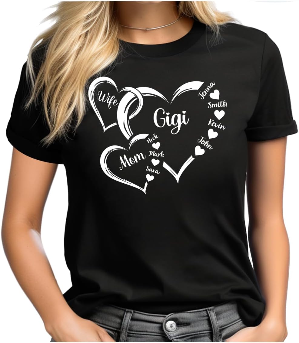 Custom Christmas Mother's Day Gigi Hoodie, Personalized Hoodie Gift For Grandma PT5808634GI - Image 7