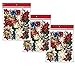 Christmas Holiday Glossy Peel & Stick Multi-Color Medium Size Decorating Bows - 108 Count, 3" - 4"