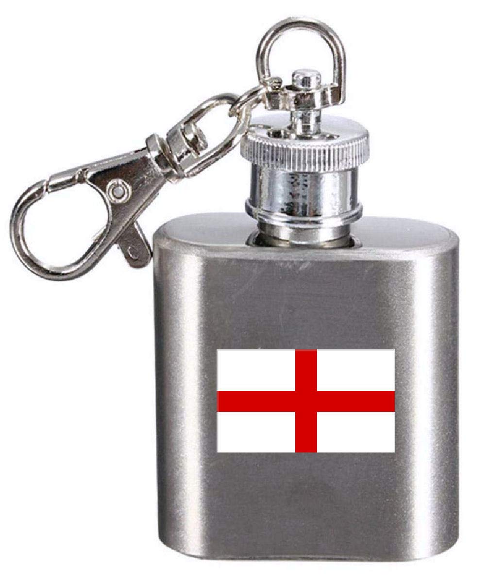 Flasque porte-clés Bologne, mini flacon de poche en inox gravé souvenir italien
