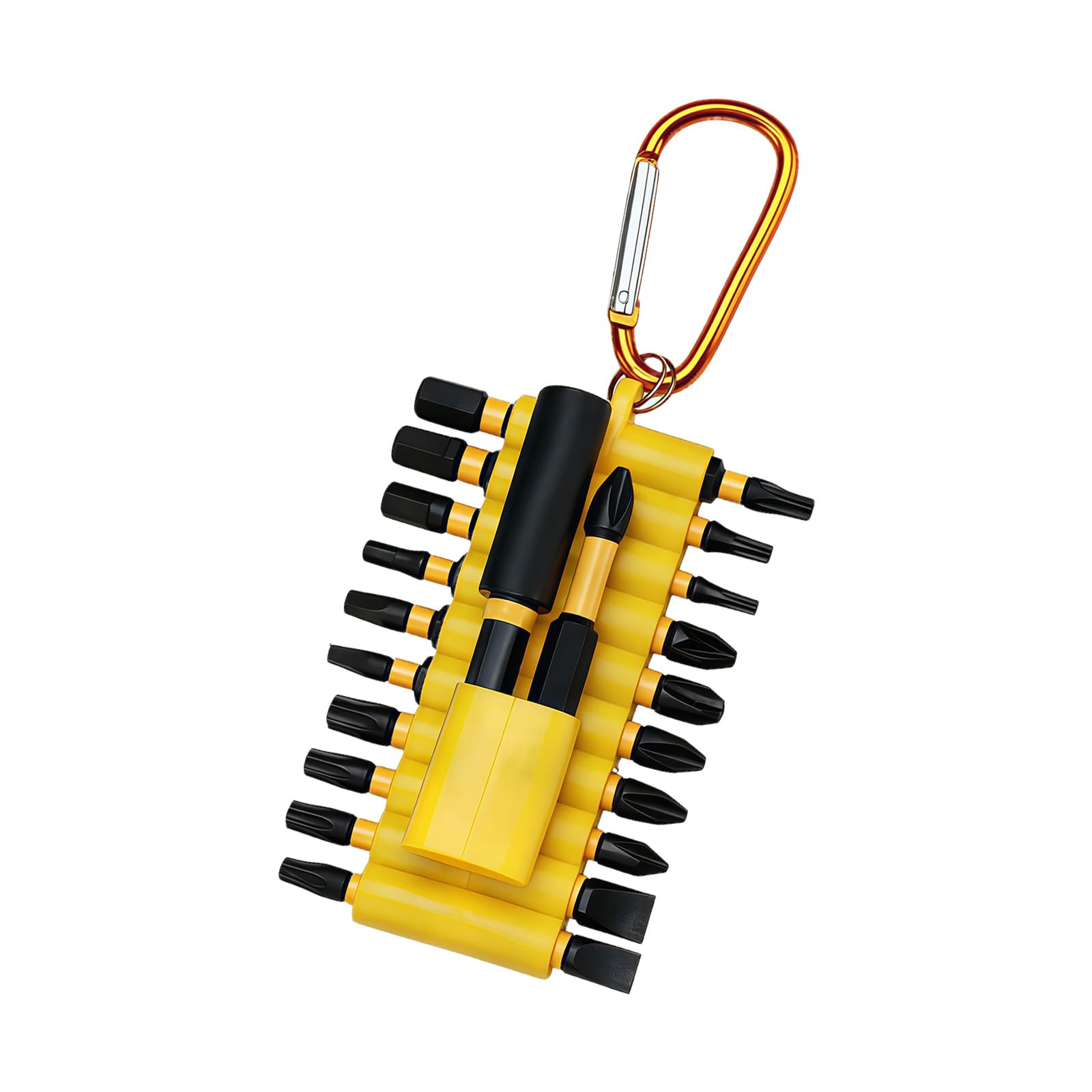 Rgybao Yellow Ergonomic Antislip Impacts Screwdriver Bit Set With Organizers Sleeve Suitable For Electric Tool Various Repairs 22 Piece Mixture Screwdriver Bit Set