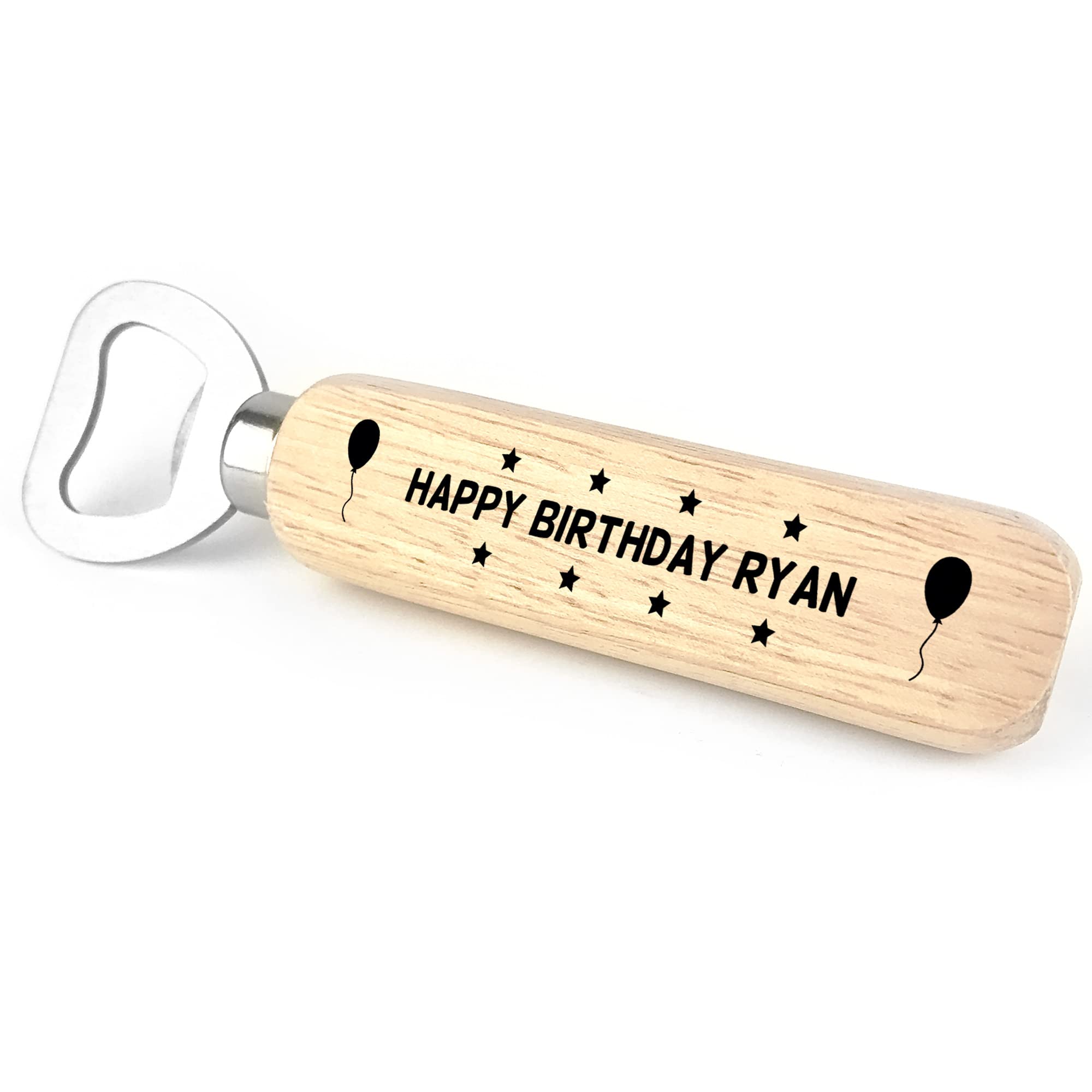 Personalised Novelty Birthday Gift for Son Dad Uncle Birthday Wood Bottle Opener Gift for Him Keepsake