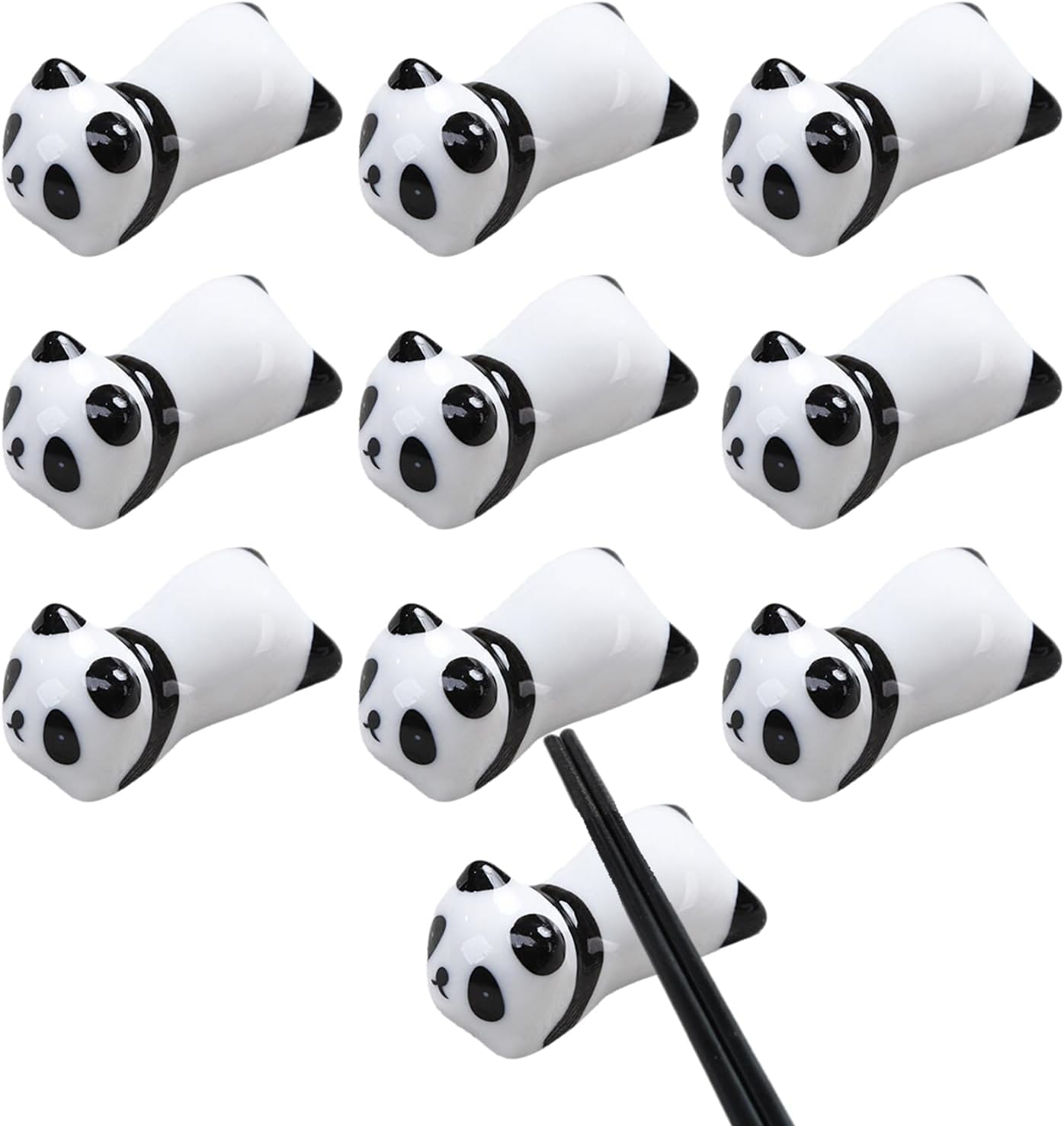 Chopstick Rest Chopsticks Holders 5/10 Pcs Ceramic Spoon for Home Kitchen Restaurant Party Use