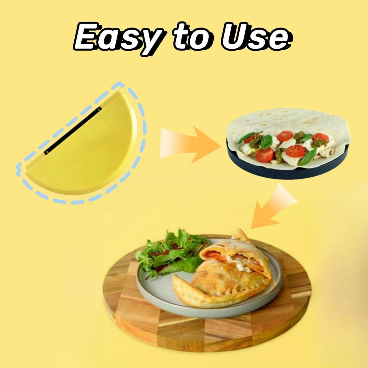 Crimpatrice per Impacchi, Toast Sandwich Maker, Pinza Crimpatrice per Involucri, Stampo per Sandwich Bifacciale, Sandwichmaker per Preparare Burritos, Tortillas di Mais, Pasticcini