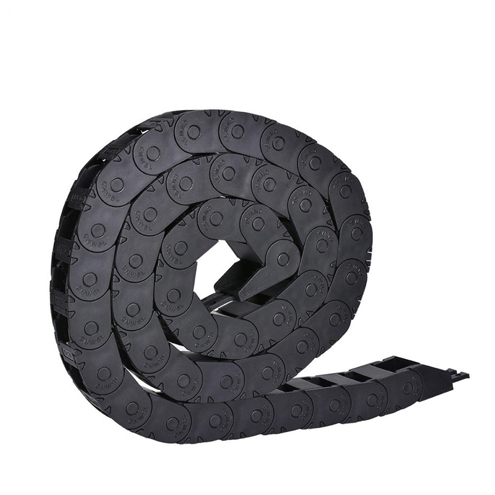 3D-Drucker-Teile, offene Schleppkettenbrücke, Drahtträger-Werkzeuge, Kunststoff-Nylon-Drahtbrücke, außen offen, mit Endanschlüssen, 10 x 11, 1 m(1PCS,10x15x1000mm)