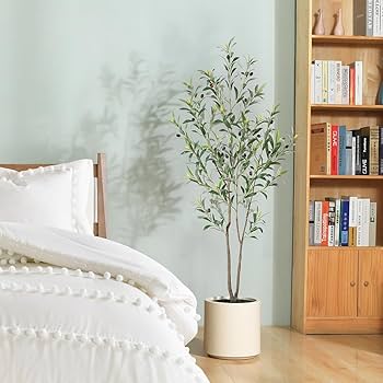 Amazon.com: LOMANTO Artificial Olive Trees, 5 ft Tall Fake Olive