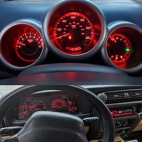 Miniatura 7 de BlyilyB Rojo y azul hielo T5 2721 37 74 cuña LED bombilla PC74 Twist sockets reemplazo tablero tablero luces panel instrumentos Cluster LED Lámparas