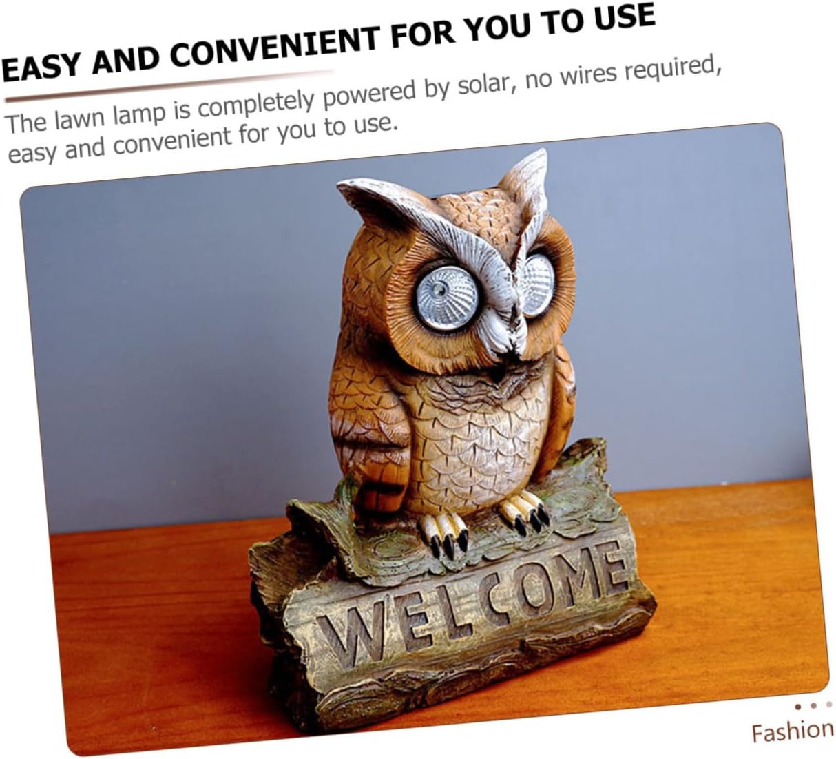 ibasenice 1pc Creative Owl Solar Light Wall Decor for Outdoor Garden Decorative Lawn Lamp Cozy Atmosphere for Patios and Yards