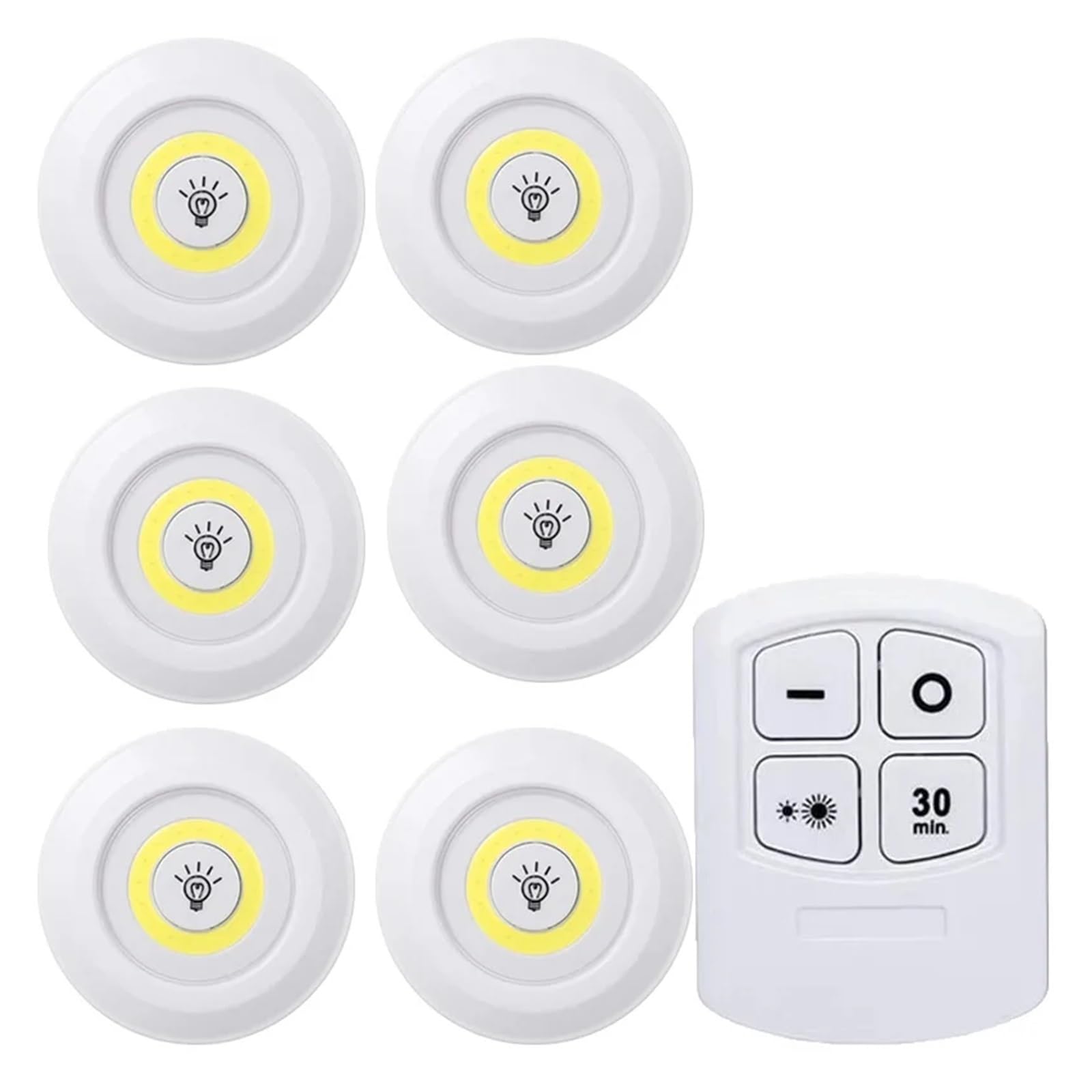 CKAFZMYJQBT Dimmable LED Under Cabinet Light with Remote Control Battery Operated LED Closets Lights Wardrobe Bathroom Lighting Night Light