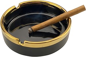 Small Ash Tray - Ceramic Ashtray for Indoor and Outdoor Use