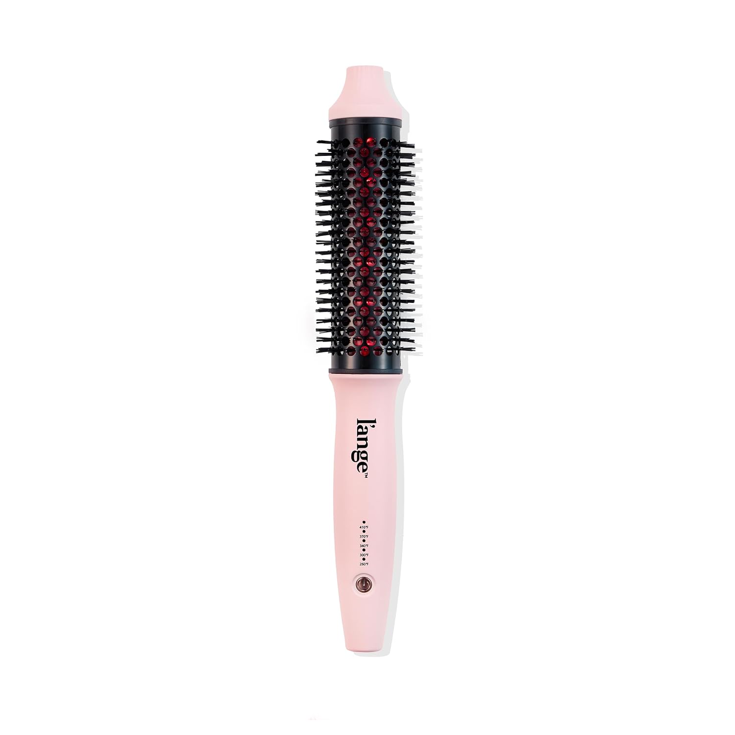L’ANGE HAIR GlamWave Infrared Thermal Ionic Brush | 38mm Heated Round Thermal Brush for Volume and Curls | Reduces Frizz | Adds Shine | Smooth Styling Tool for All Hair Types (Blush) L’ANGE HAIR GlamWave Infrared Thermal Ionic Brush | 38mm Heated Round Thermal Brush for Volume and Curls | Reduces Frizz | Adds Shine | Smooth Styling Tool for All Hair Types (Blush)