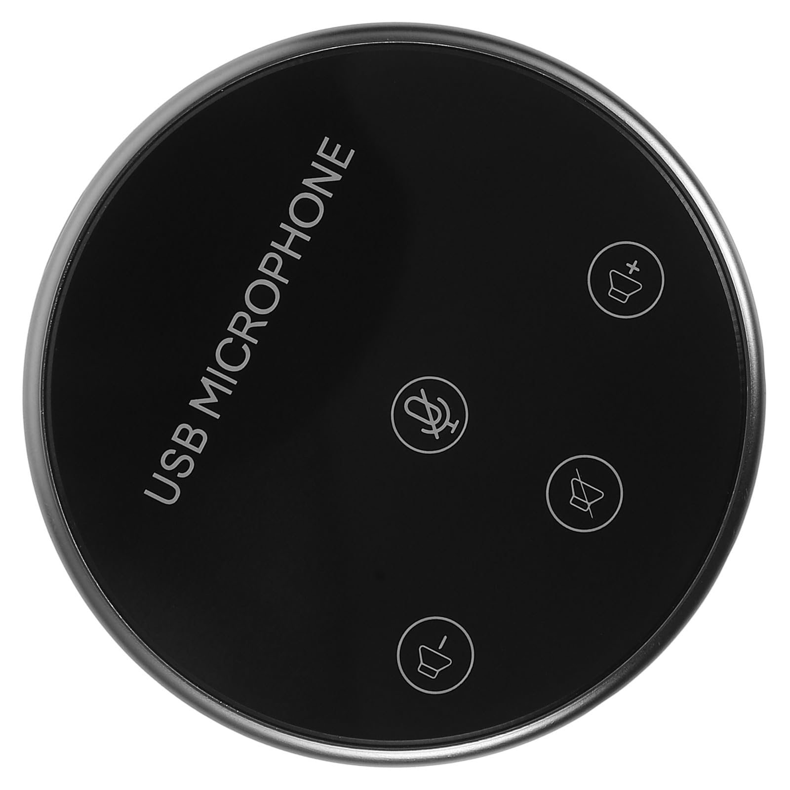 KESYOO 360° Omnidirectional USB Microphone for Live Streaming and Game Chatting, Portable Desktop Mic with Plug and Play, Black Conference Microphone for Laptop Online Meetings and