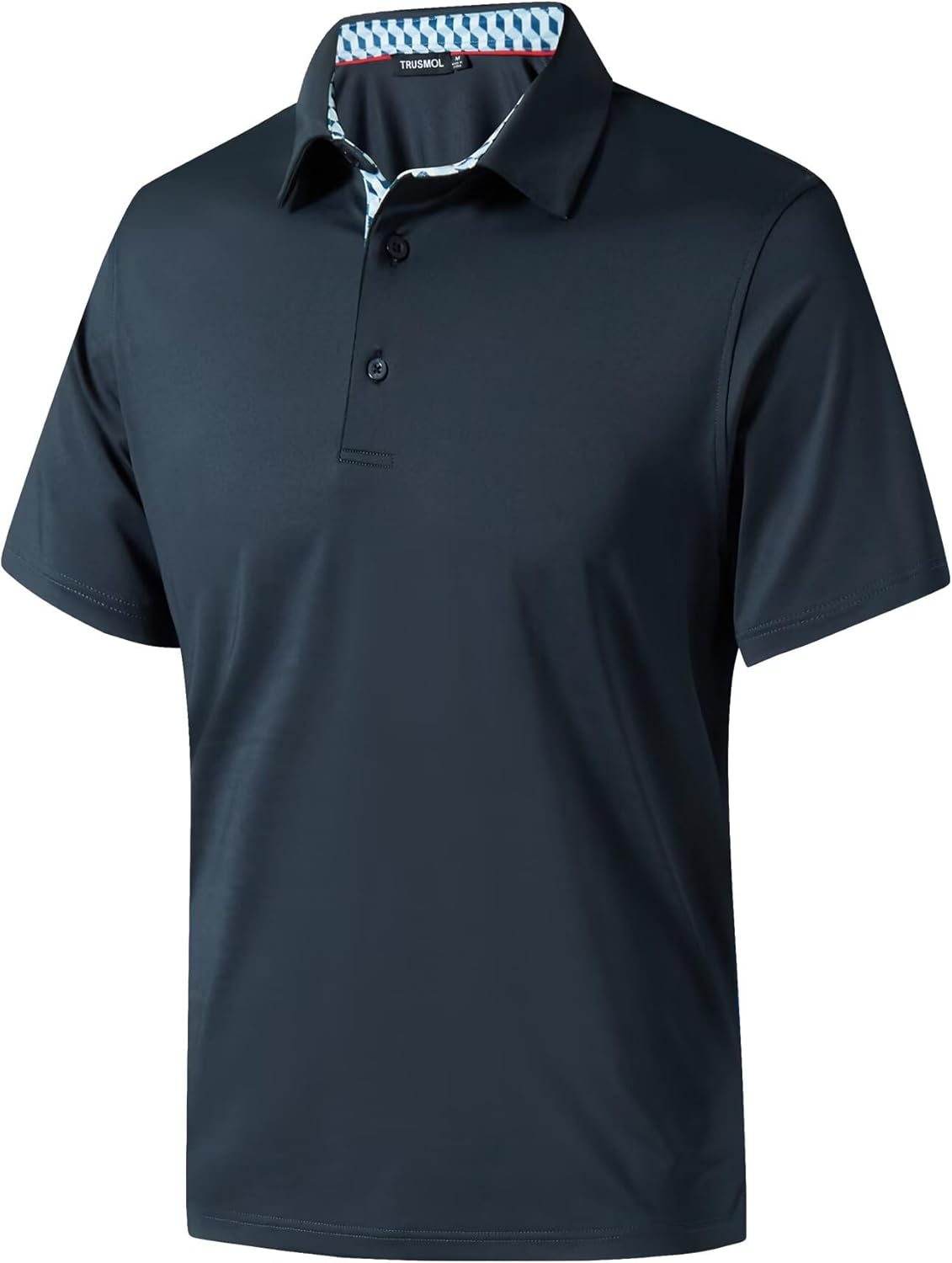 Mens Golf Shirts Dry Fit Short Sleeve Casual Performance Solid Collared Polo Shirts for Men X-Large Dark Grey-2