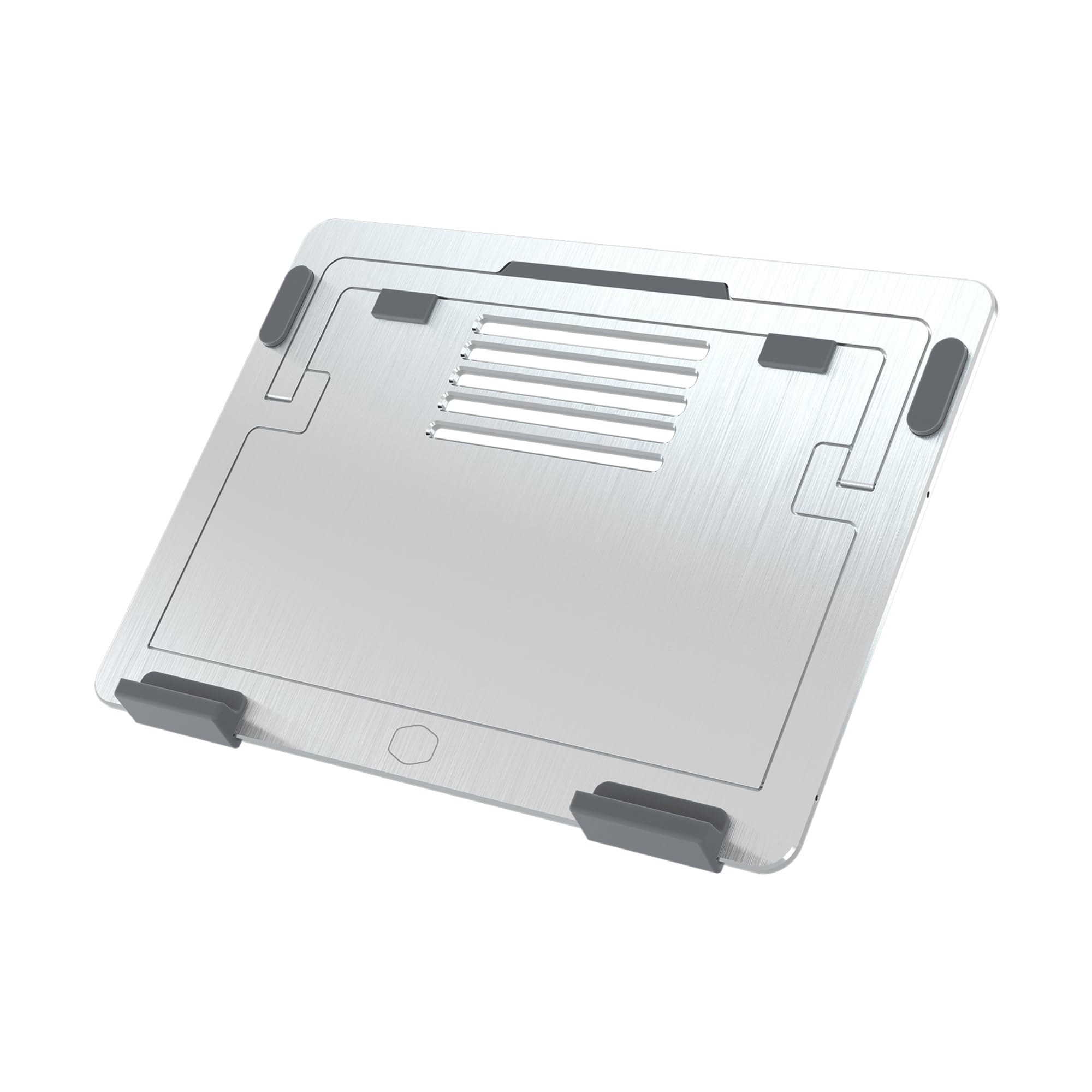 COOLER MASTER Ergostand Air Silver Support ventilé pour ordinateur portable inclinable jusqu à 15 (MNX SSEW NNNNN R1)