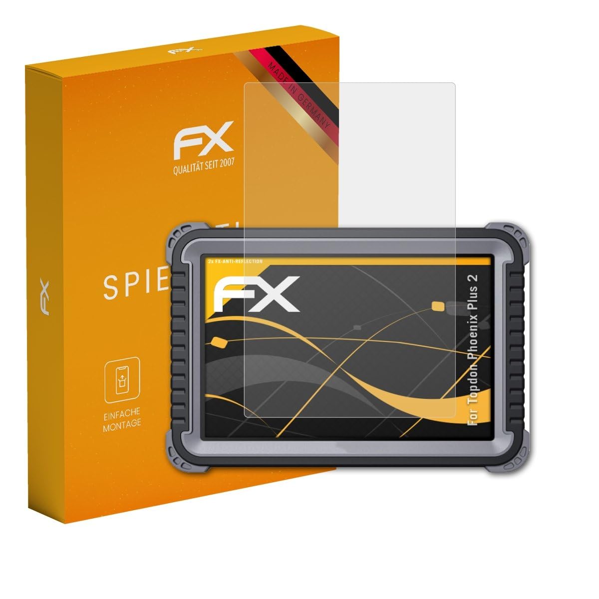 atFoliX Screen Protector compatible with Topdon Phoenix Plus 2 Screen Protection Film, anti-reflective and shock-absorbing FX Protector Film (2X)