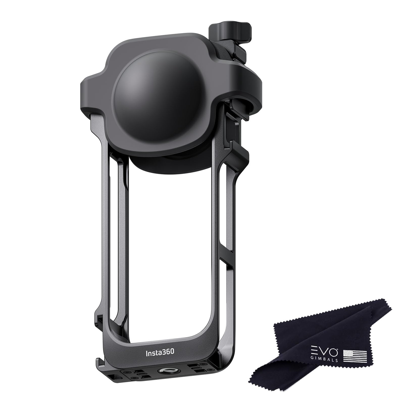 Insta360 X5 Utility Frame, Multifunction Utility Frame, Aluminum Cage with Silicone Lens, Protective Cold Shoe Interface with 1/4" Threads Cold Shoe