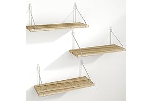 Fixwal Floating Wall Shelves 3-Piece Set: Renter Friendly Decor Without Drilling