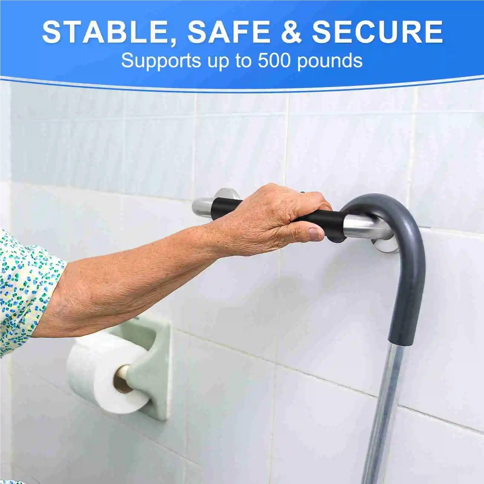 agarraderas baño 2 Barras de Apoyo para bañeras y duchas, de Silicona Antideslizante, de Seguridad para el baño, para Personas Mayores.