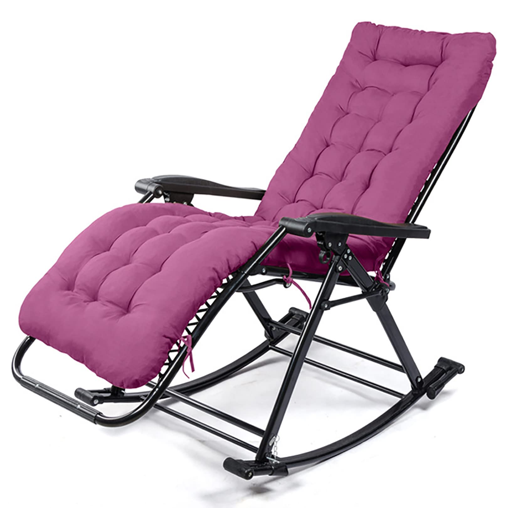 Chaise de camping inclinable violette pour soulager le dos lors des sorties nature