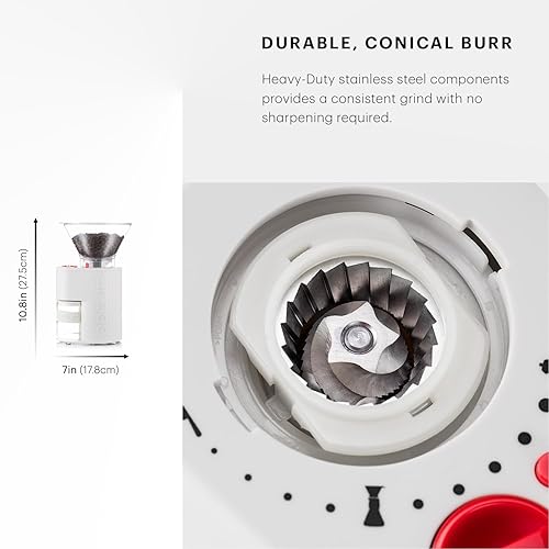 Vista 6 de Molino de café eléctrico con cuchillas Bodum Bistro, Blanco