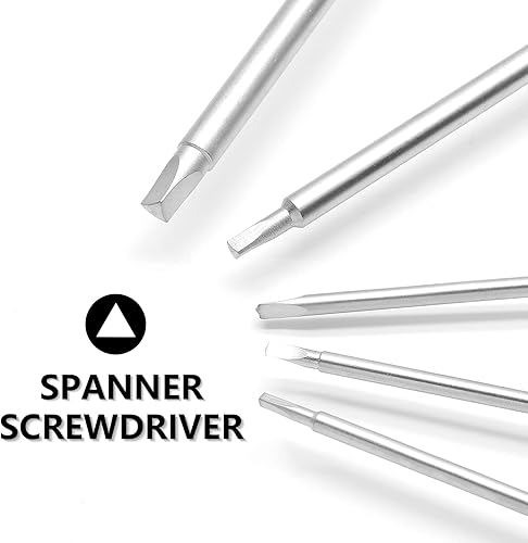 Miniatura 4 de Juego de 5 destornilladores de cabeza triangular, destornilladores magnéticos triangulares para reparación de juguetes y desmontaje de baterías,