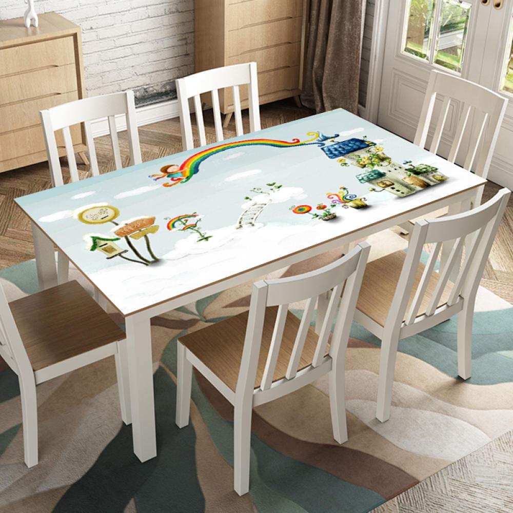 Tovaglie Impermeabili, antiscottature, antiolio, monouso, Vetro soffice in plastica, tovaglia in PVC Stile Europeo, tappetini in Gomma Resistente al Calore