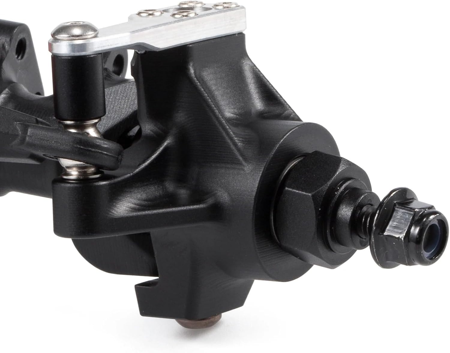 Aluminum Steering Knuckles Black Clear Anodized for Axial SCX10 II AR44 Vanquish HD44 D44 VS4-10 Rockjock F9 F10T Straight Axle (Black)