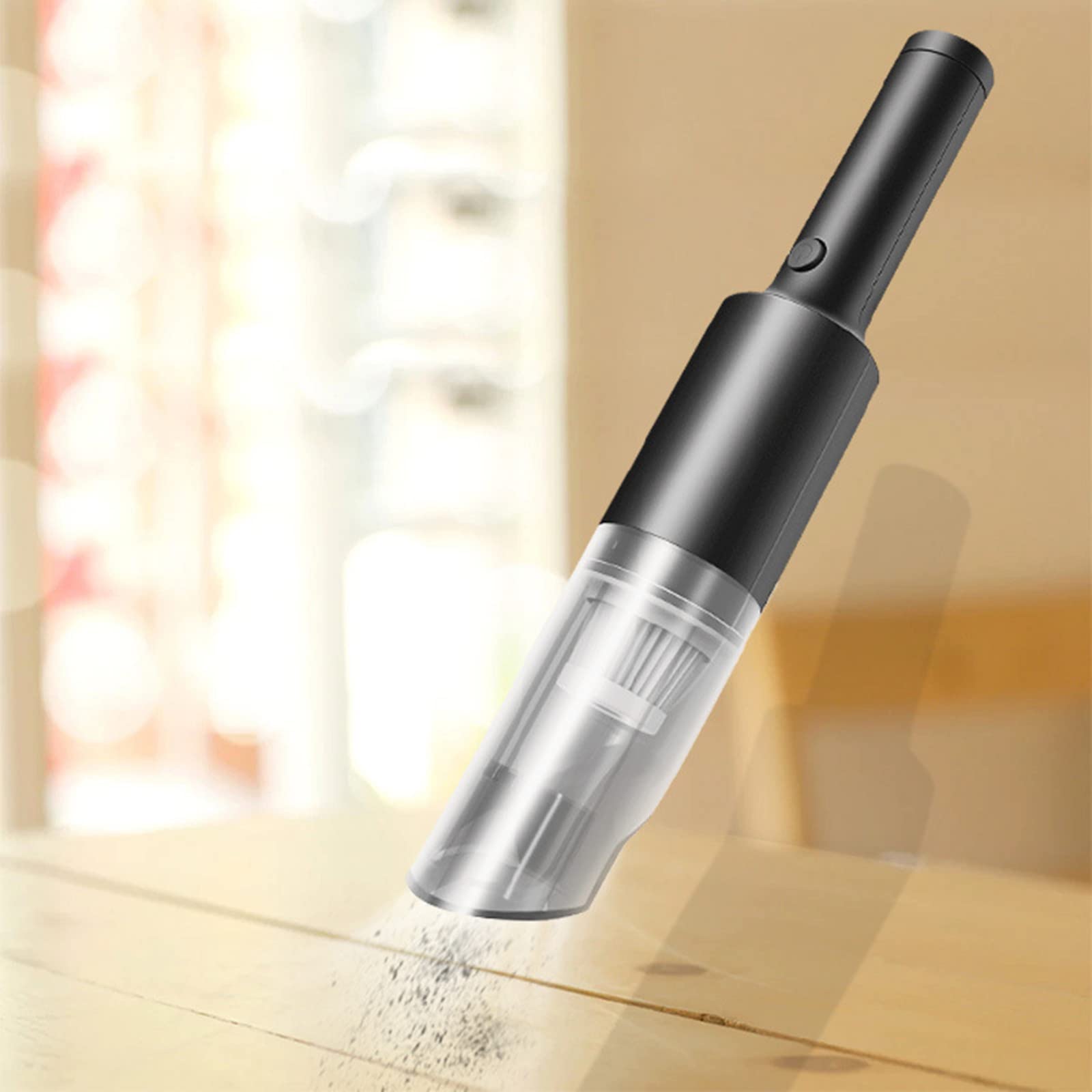 Aspirapolvere Portatile, spolverino e Pompa Manuale, Piccolo aspirapolvere Portatile Senza Fili, Ricaricabile Tramite USB, scrivania, Tastiera, cassetto, Interni Auto Facili da Pulire