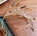 Tiara Adornos para El Cabello Novia Sombrero Corona Rama Flor De Cabeza...