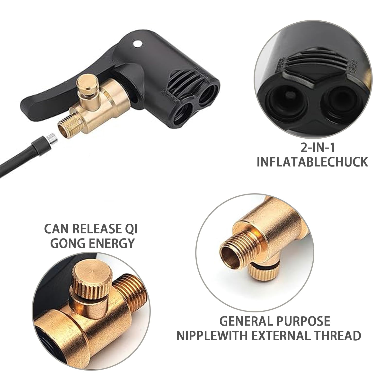 Mosiężne wtyczki dźwigniowe do wentylu samochodowego, adapter do wentylu samochodowego, adapter do wentylu francuskiego, adapter do wentylu francuskiego, do samochodu, motocykla, ciężarówki, 2 sztuki