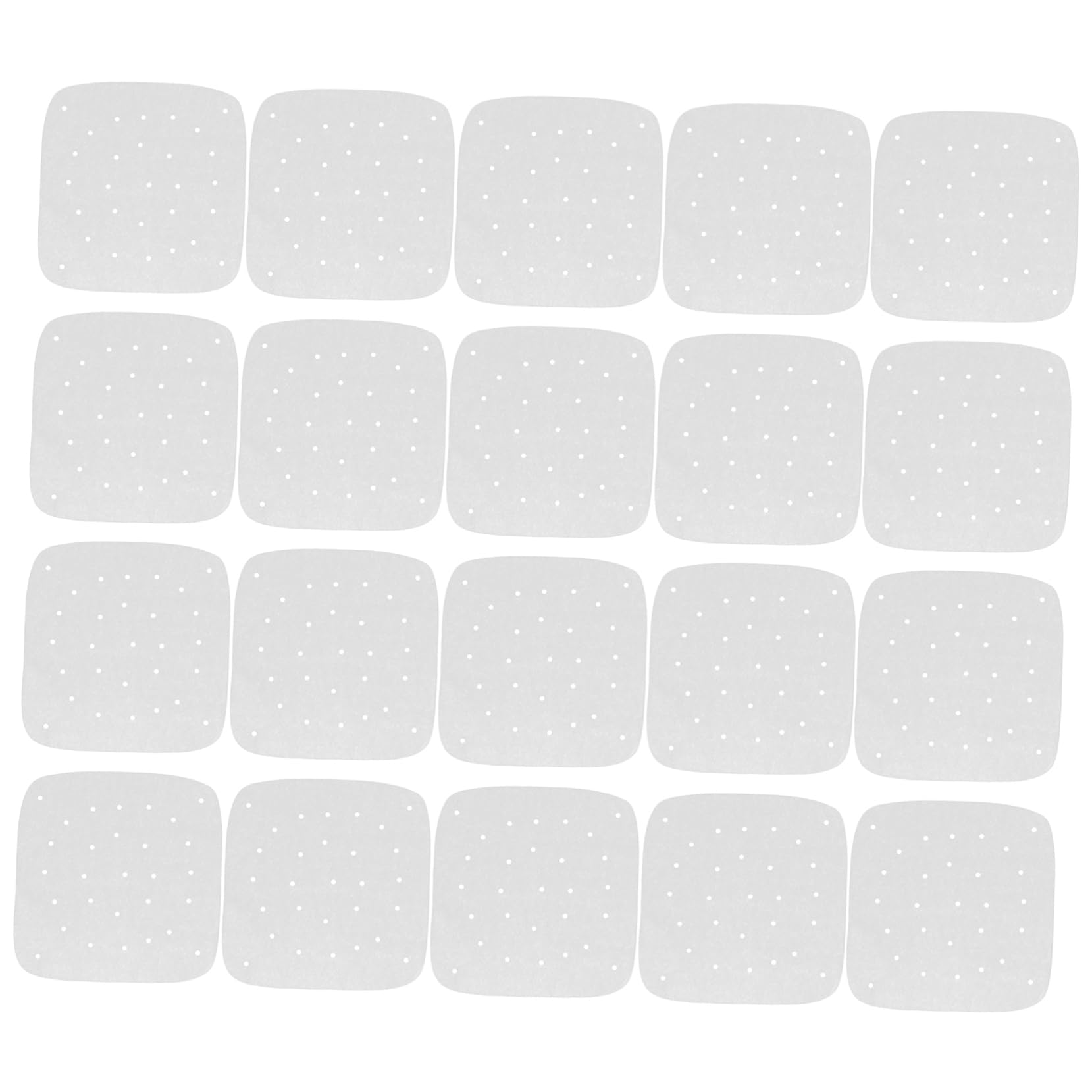 KICHOUSE 100pc Set Grease Paper Baking Paper Non-stick Steamer Liners Plant Silicone Oil Wood Pulp for Air Fryer Cooking