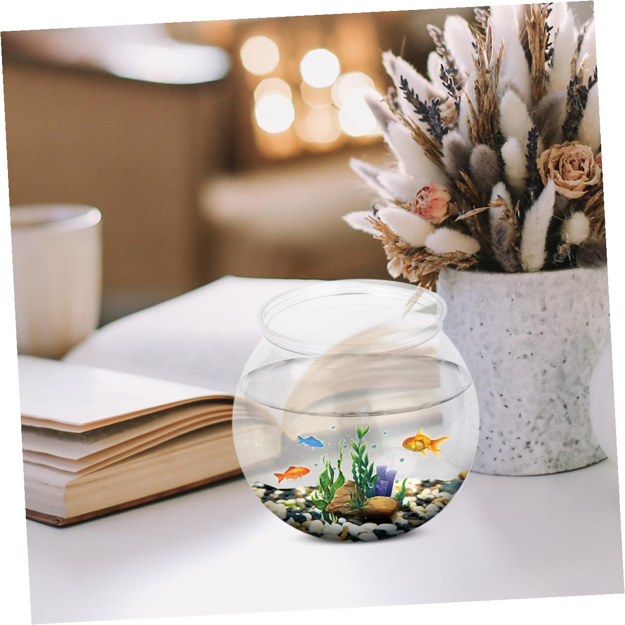 Desktop Aquarium Starter Kit Met LED Verstelbaar Wit Blauw Licht