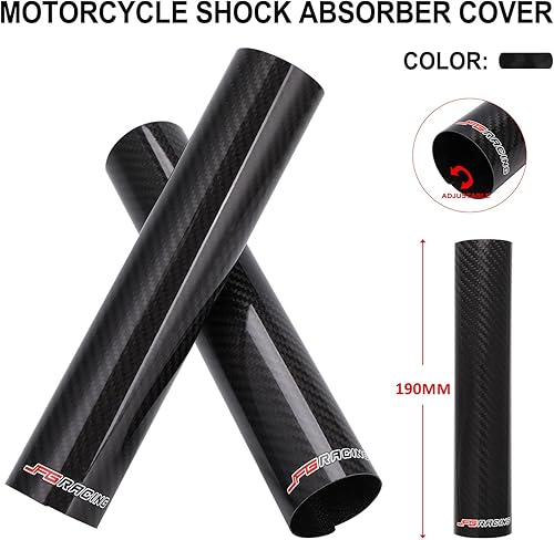 Miniatura 2 de JFG RACING Botas de fibra de carbono para motocicleta, protector de goma para motocicleta, cubiertas de choque delantero, polainas para la mayoría