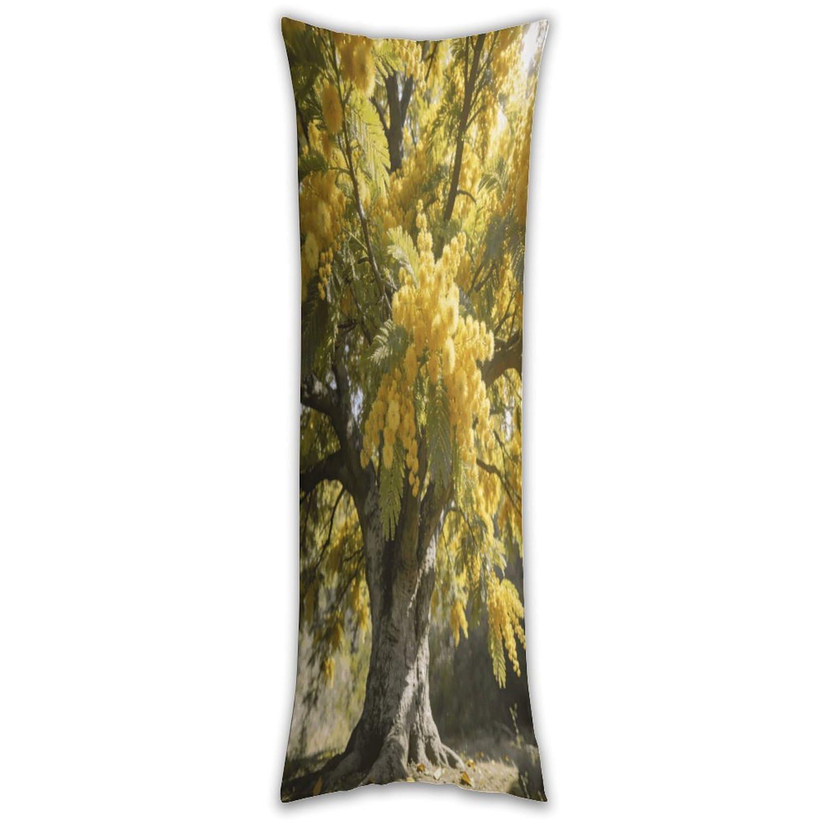 Acacia Pillow Cases Breathable Vertical Long Pillowcase Body Pillowcase with Hidden Zipper Closure Soft and Cozy Pillow Cover 20x54 Inches for Bedroom Couch