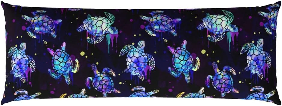 Sea Turtles Body Pillow Pillowcase Cover with Hidden Zipper 20"x 54" Body Pillow Case Gifts for Women Men Boys Girls