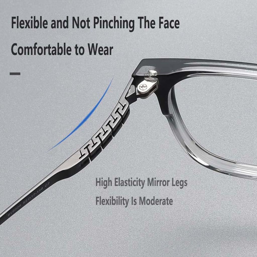 WZX Gafas de Lectura para computadora con luz Anti-Azul para Hombres, luz Anti-Azul, antirreflejo, Anti-cansancio Ocular, Anti-UV, Mejor sueño, Adecuado para Pantalla/TV/Tableta/teléfono Inteligente