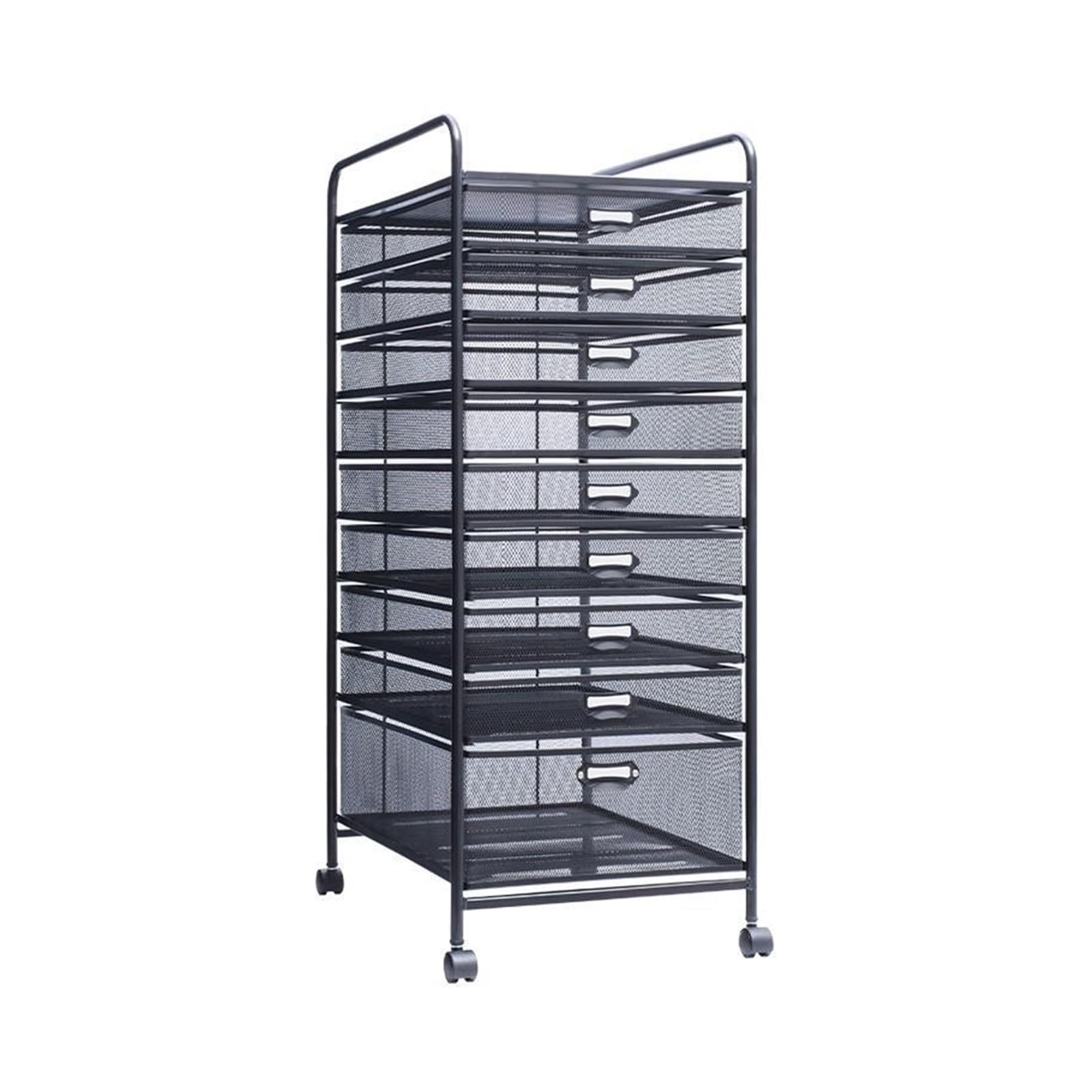 MYUYEE Le Metal File Cabinet - Under Desk Sto Rack With Ders, Rolling Data Cart For Office Nizat, Trolley File Nizer, Space-Saving Solut For Home & Office