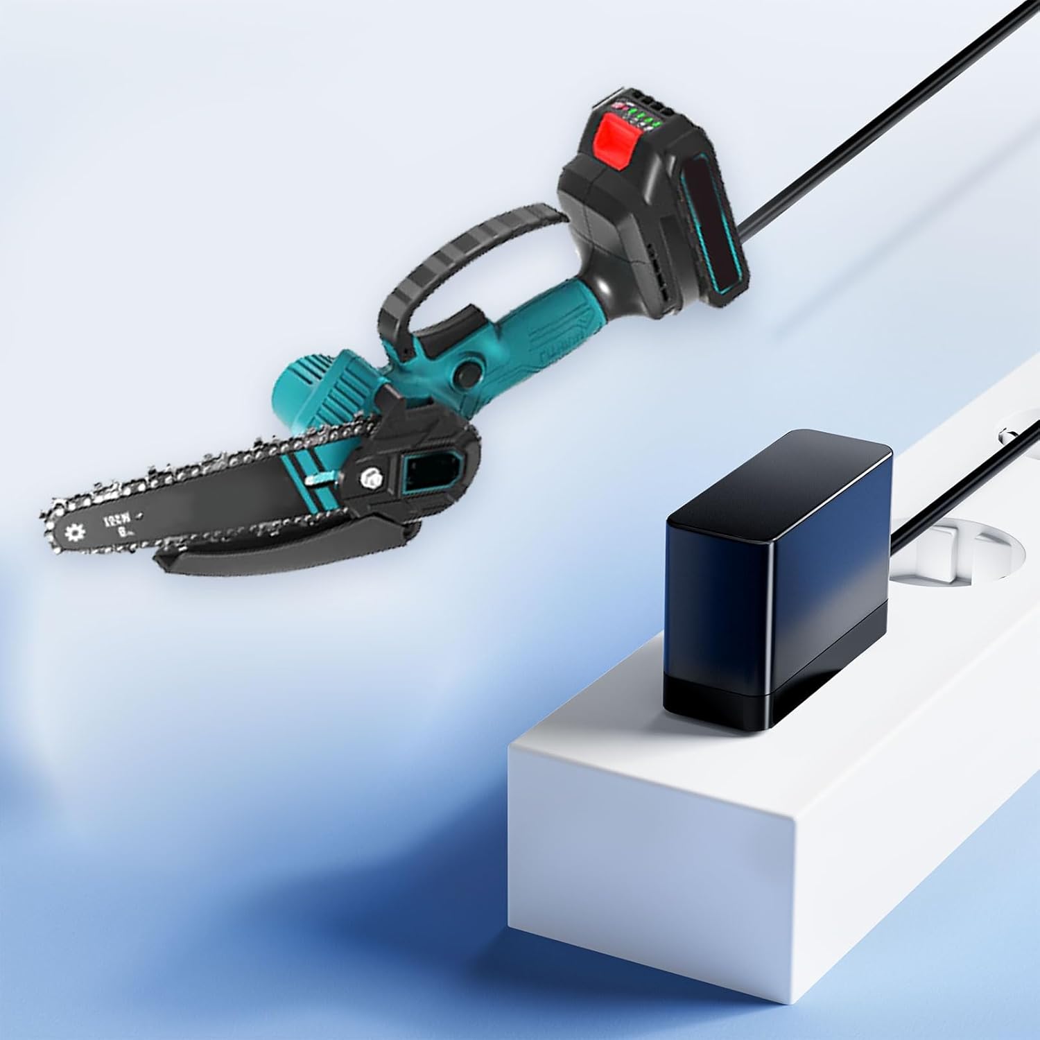 21V Mini Chainsaw Lithium ion Battery Charger Compatible with SOYUS, Saker, Zikopomi, SENDRY, BEI&Hong, New Huing, RLSOO, Peektook, SeeSii, Taranzy, IMOUMLIVE Cordless Mini Chainsaw Adapter - Image 5