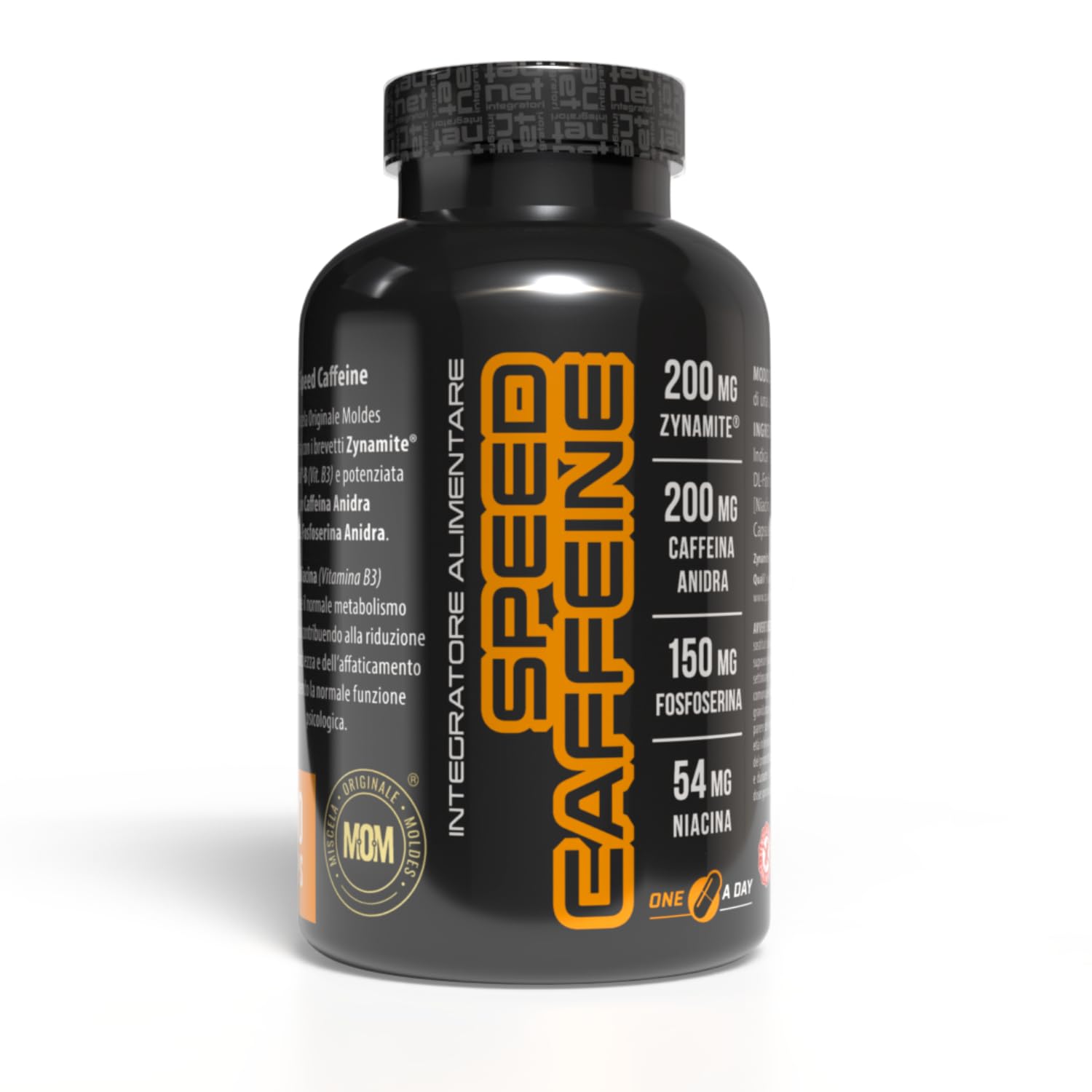 Net Integratori SPEED CAFFEINE – 30 capsule – Integratore Pre-Workout con Caffeina Anidra e Estratto di Mango Zynamite® per Energia Focus Mentale e Attivazione Fisica contro lo Stress Psico-Fisico