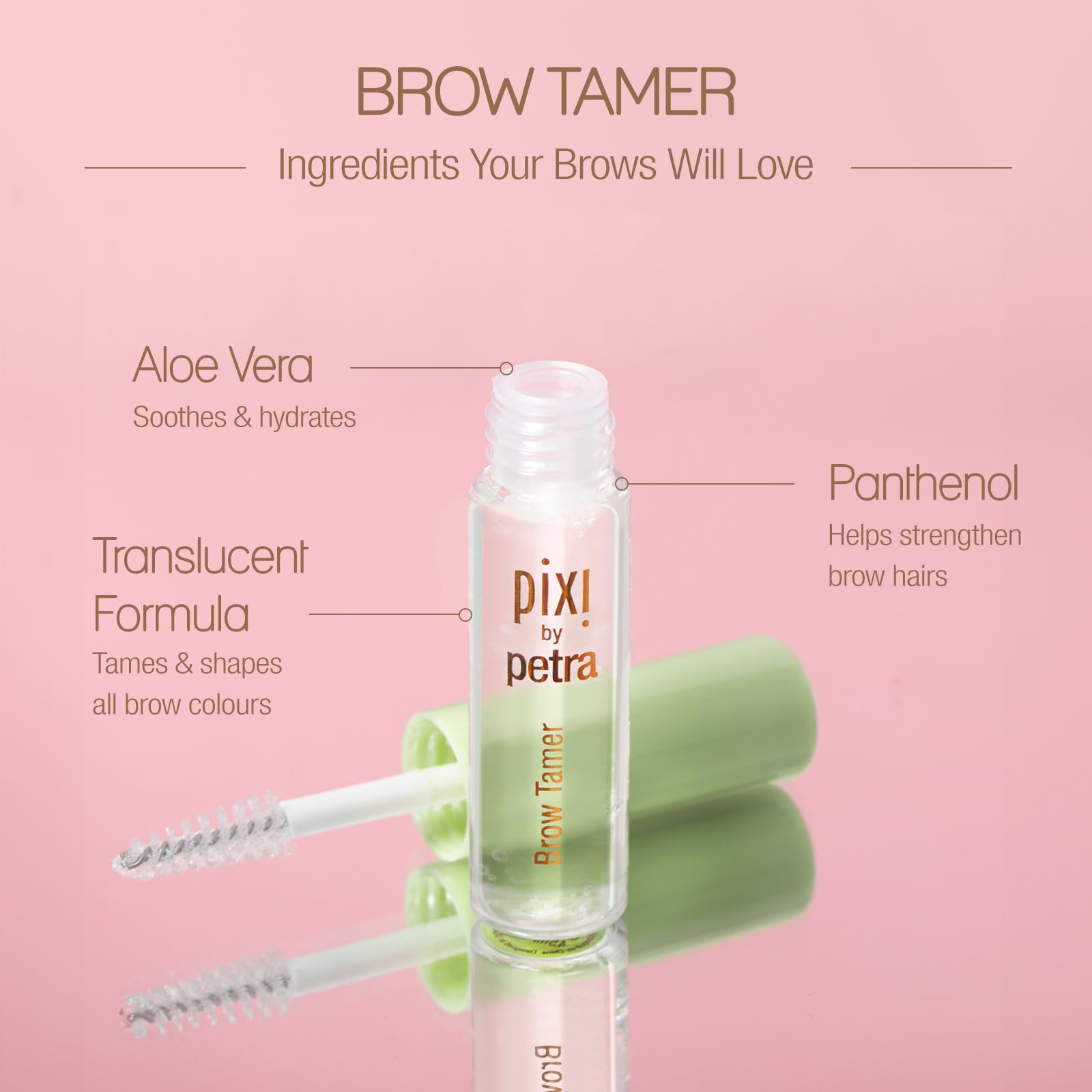 Pixi Brow Tamer, with Aloe Vera and Panthenol, Translucent 4.5 ml / 0.15 fl oz, Clear - Image 3