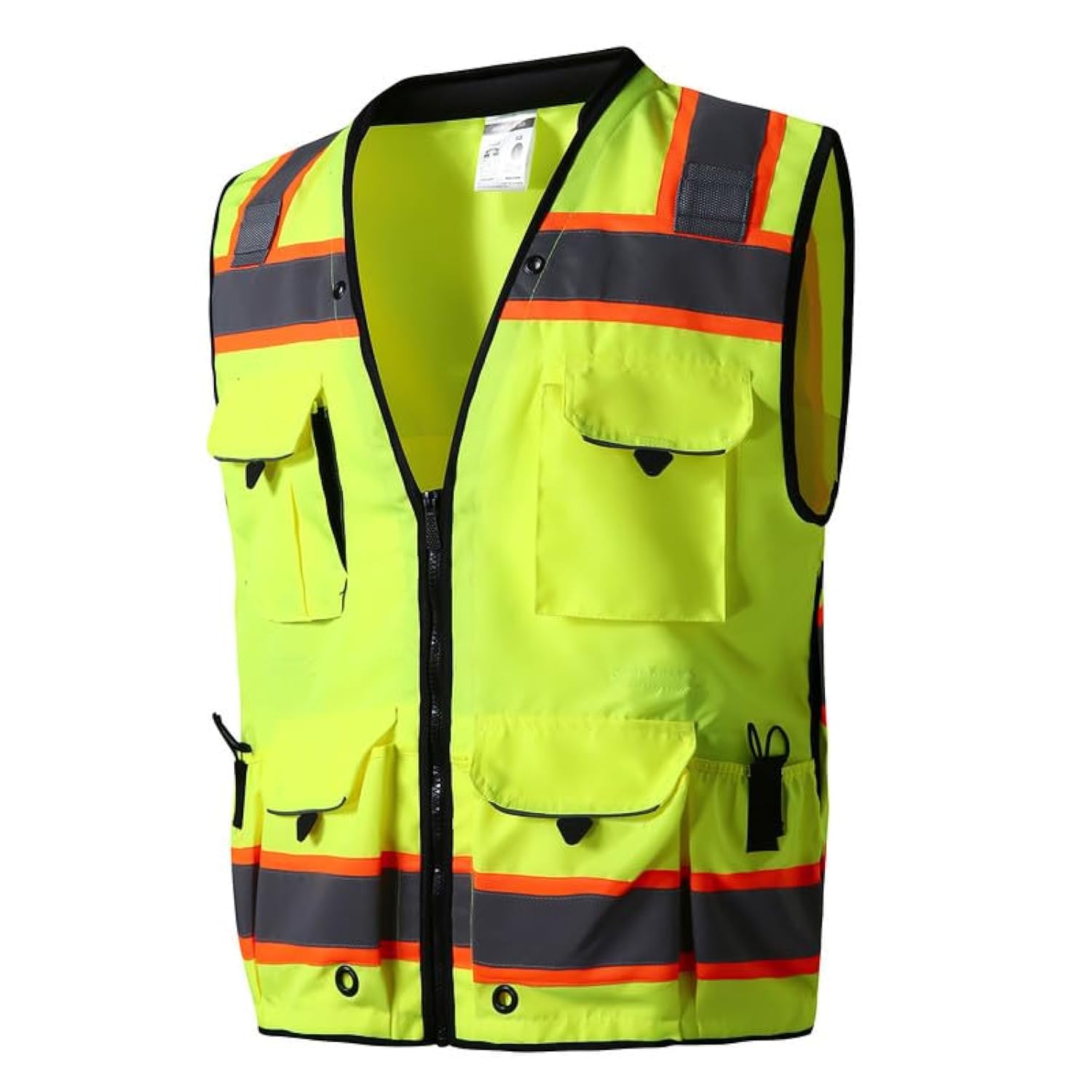 SKSAFETY 12 Pockets Professional level Safety Vest, Class 2 High Visibility Vest, ANSI/ISEA
