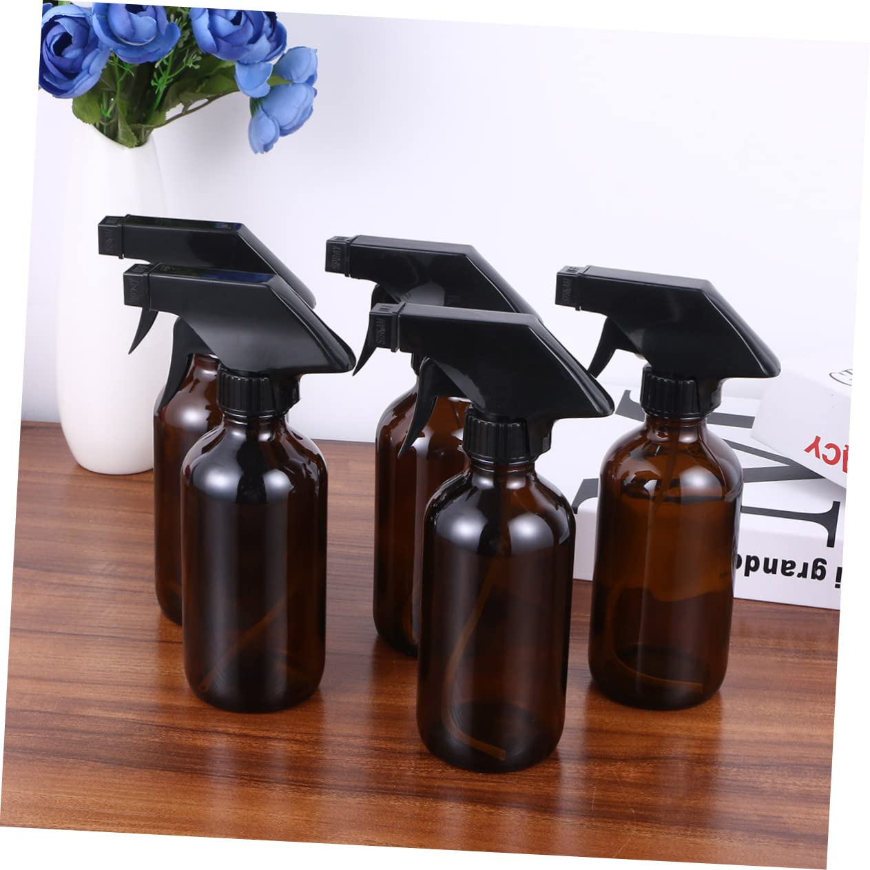 FRCOLOR 4piezas Botellas Spray Vidrio Pulverizador Agua Botellas Rociadoras Envases Llenables
