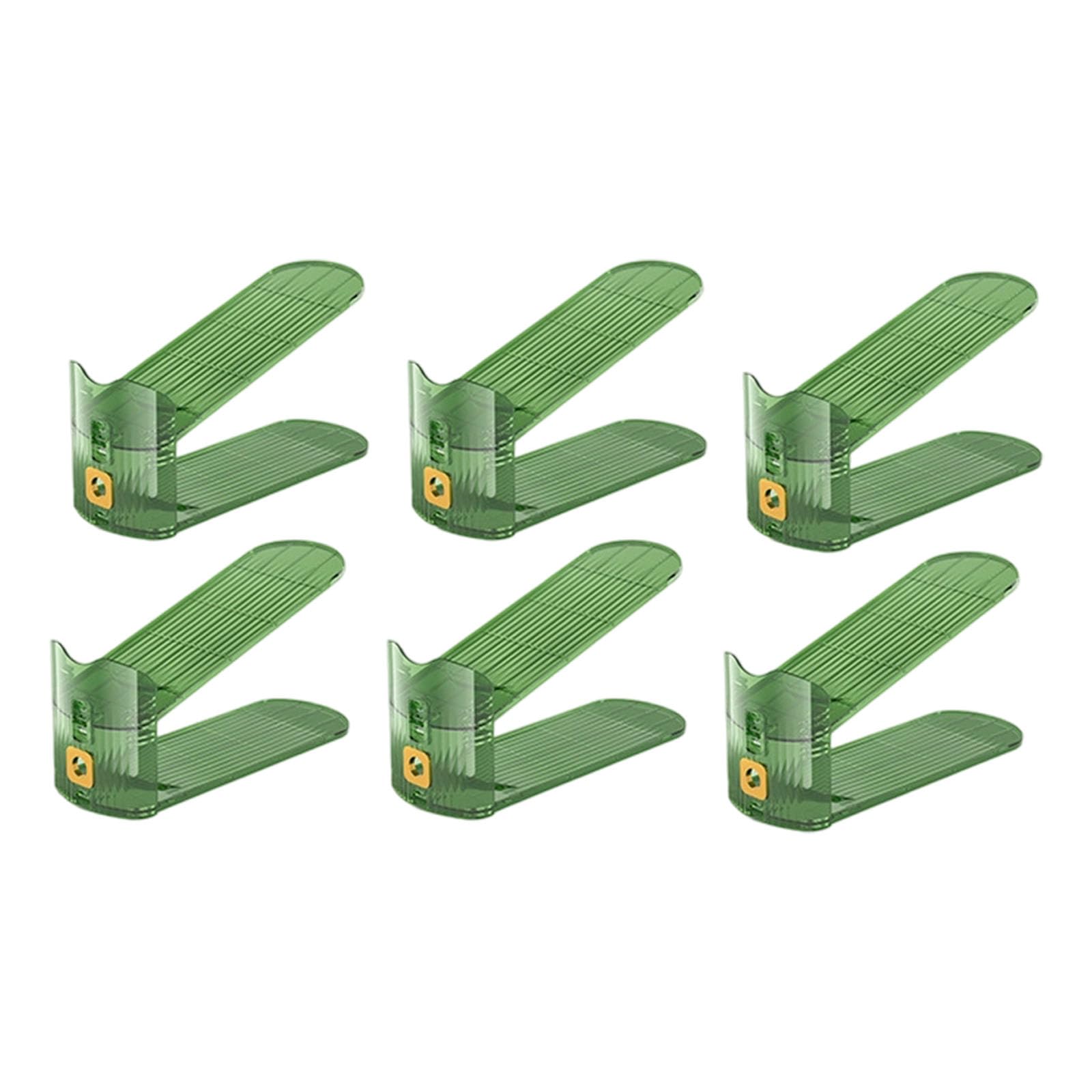 Tsophreniq Flexible Shoe Rack Layout‌ Modifiable 3.35 Height Clear Panes Dense Footwear Arrangement Structure Not Slip Shoe Storage Inventory