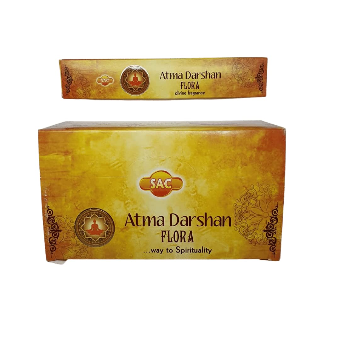 Sac Atma Darshan Flora Incense Sticks | Joss Sticks | Agarbatties (15g x 12 packets)