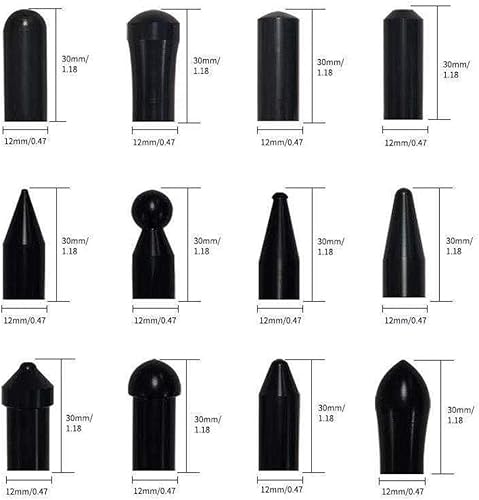 Miniatura 5 de Herramientas de reparación de abolladuras sin pintura, 6 piezas de varillas de eliminación de abolladuras con cabeza de punzón, kit de eliminación