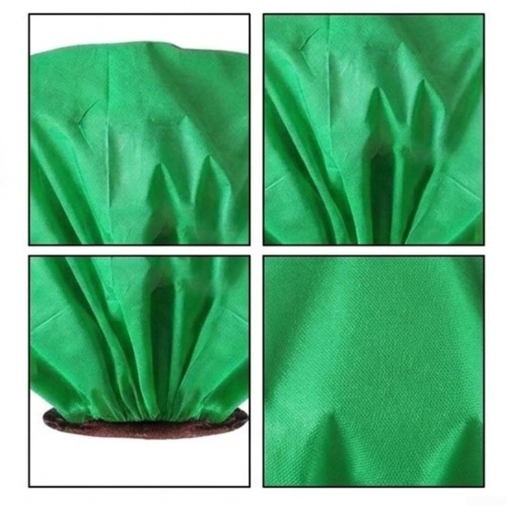 6 Fundas Macetas Invierno Antihielo con para cremallera 6 Fundas(Green)