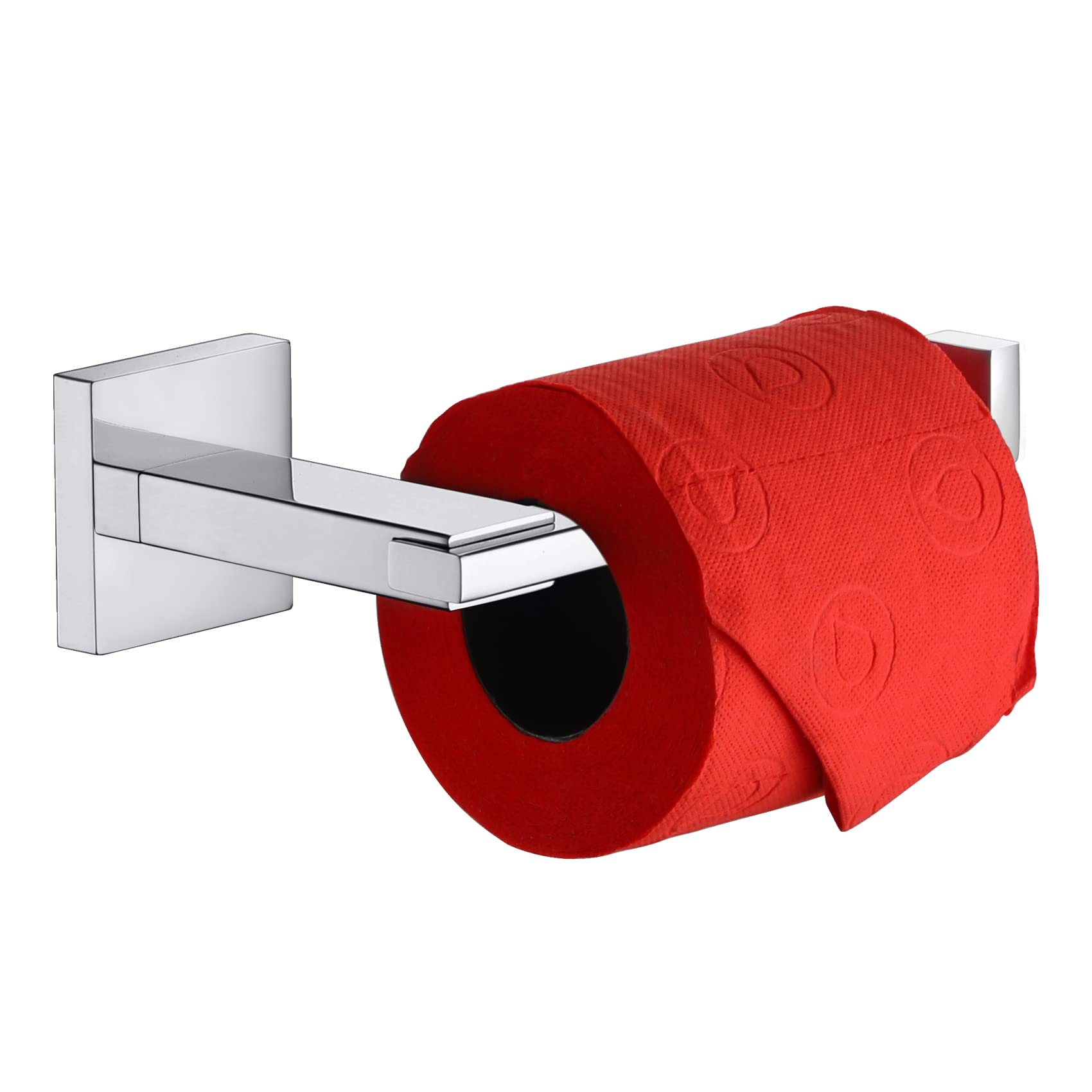 KOKOSIRI Chrome Toilet Paper Holder for Kitchen Bathroom Washroom Toilet Tissue Roll Holder Hold Mega Rolls Stainless Steel, Wall Mounted B2006CH — Amazon image 9