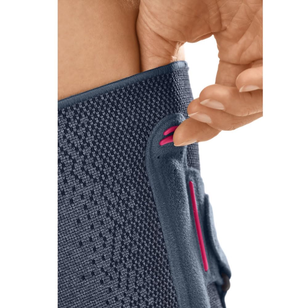 Genumedi® PT - Rodillera articulada (tamaño 1, izquierda, sistema de pelota, mejora de la rótula, soporte de rodilla, estabilización, antideslizante